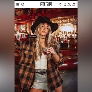 Fireside mocha plaid flannel